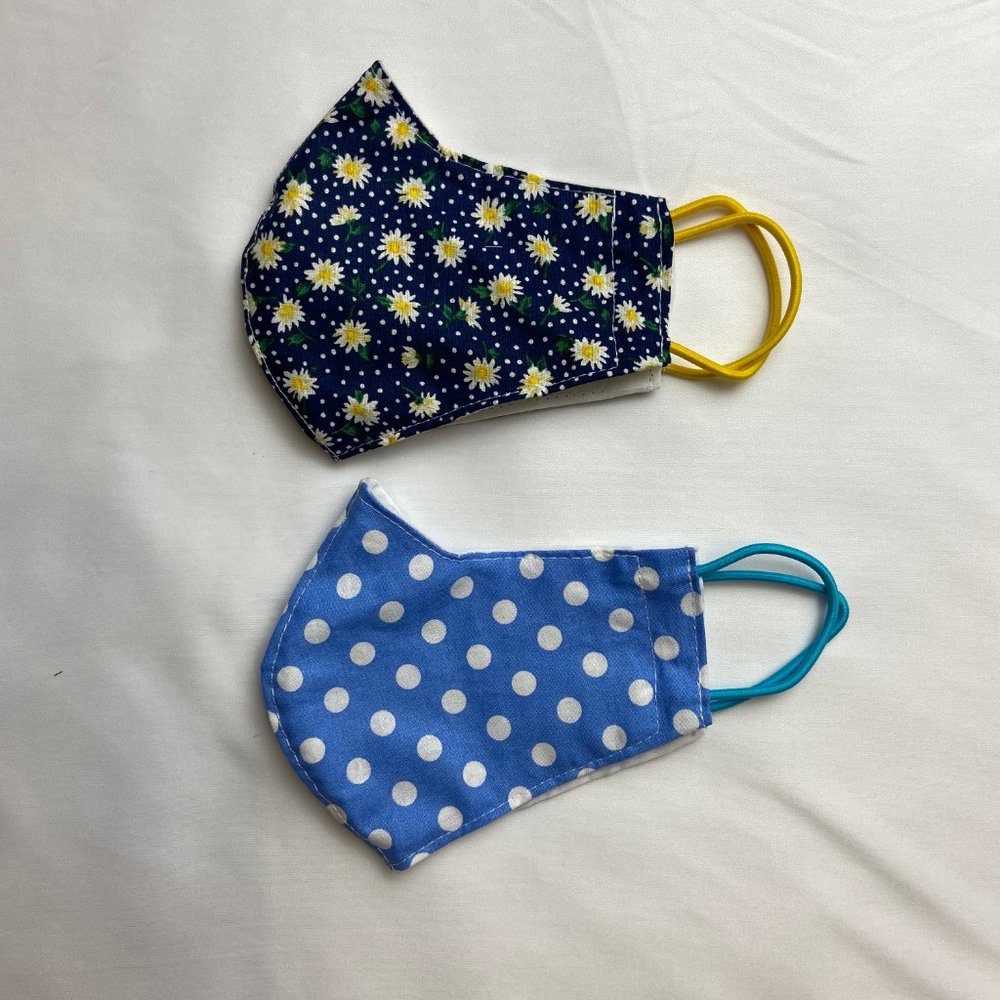 4 Adult Washable Cotton Cloth FACE MASK - Picture 3 of 4